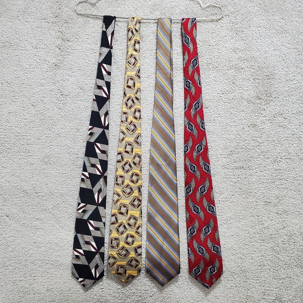 Robert Talbott Studio Men's Multicolor One Size Silk Designer Necktie - Lot of 4